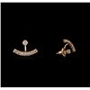 Image 2 : 1.10ctw Diamond Earrings - 14KT Rose Gold