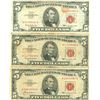 Image 1 : 1963 $5 Red Seal Bill Lot of 3
