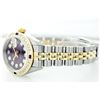 Image 8 : Rolex Two-Tone Diamond and Ruby DateJust Ladies Watch