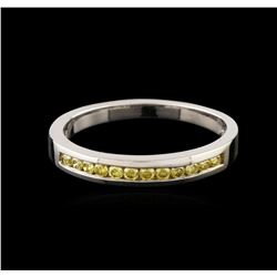 14KT White Gold 0.22ctw Fancy Yellow Diamond Ring