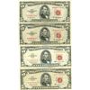 Image 1 : 1963 $5 Red Seal Bill Lot of 4