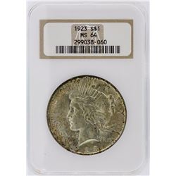 1923 NGC MS64 Peace Silver Dollar