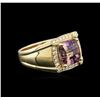 Image 2 : 14KT Yellow Gold 4.51ct Ametrine and Diamond Ring