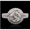 Image 1 : 18KT White Gold 2.52ctw Diamond Ring