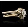 Image 2 : 14KT Yellow Gold 0.18ctw Diamond Ring