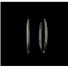 Image 1 : 14KT White Gold Hoop Earrings