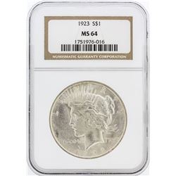 1923 NGC MS64 Peace Silver Dollar