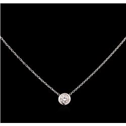 0.25ct Diamond Necklace - 14KT White Gold