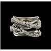 Image 1 : 0.75ctw Diamond Ring - 14KT White Gold
