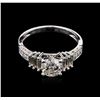 Image 1 : 1.37ctw Diamond Ring - 18KT White Gold