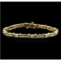 14KT Yellow Gold 1.63ctw Diamond Bracelet