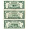 Image 4 : 1953 $5 Silver Certificate Currency Lot of 6