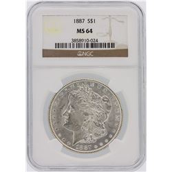 1887 NGC MS64 Morgan Silver Dollar