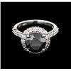 4.42ctw Black Diamond Ring - 14KT White Gold