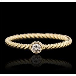 14KT Yellow Gold 0.09ct Diamond Ring