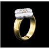 Image 3 : 0.27ct Diamond Solitaire Ring - 18KT Two-Tone Gold