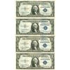 Image 1 : 1935 $1 Silver Certificate Lot of 4 Assorted Bills