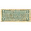 Image 2 : $5 1864 Richmond Virginia Confederate States of America Bank Note