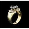 Image 3 : 4.49ctw Black Diamond Ring - 14KT Yellow Gold