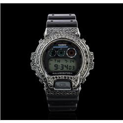 Casio Stainless Steel PVD Black Diamond G-Shock Watch