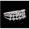 Image 2 : 18KT White Gold 0.51ctw Diamond Ring