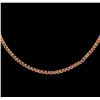 Image 1 : 32.26ctw Orange Sapphire Necklace - 14KT White Gold