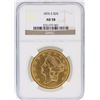 Image 1 : 1876-S NGC AU58 $20 Liberty Head Double Eagle Gold Coin