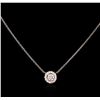 0.57ctw Diamond Necklace - 14KT Two-Tone Gold