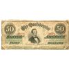 Image 1 : The Confederate States of America Richmond, Virginia $50 Note