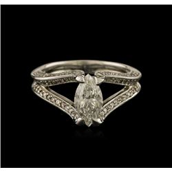 1.34ctw Diamond Ring - 18KT White Gold