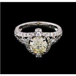 2.86ctw Diamond Ring - 18KT White Gold