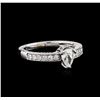 Image 2 : 14KT White Gold .74ct Diamond Ring