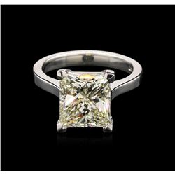 5.00ct EGL USA Certified Diamond Solitaire Ring - Platinum