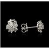 Image 2 : 14KT White Gold 1.36ctw Diamond Earrings