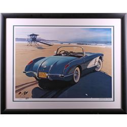 Harold James Cleworth 58 Corvette Limited Edition Lithograph