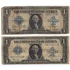 Image 1 : 1923 $1 Large Silver Certificate Speelman / White Notes Lot of 2