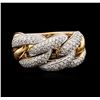 Image 1 : 18KT Two-Tone Gold 1.25ctw Diamond Ring