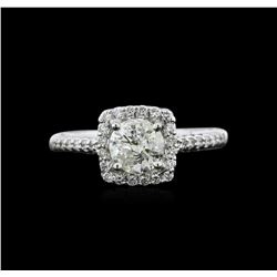 1.10ctw Diamond Ring - 18KT White Gold