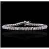 Image 1 : 14KT White Gold 4.81ctw Diamond Bracelet