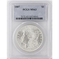 1887 PCGS MS63 Morgan Silver Dollar