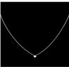 Image 2 : 0.09ct Diamond Necklace - 14KT White Gold