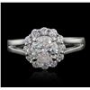 Image 1 : 14KT White Gold 1.53ctw Diamond Ring