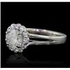Image 2 : 14KT White Gold 1.53ctw Diamond Ring
