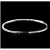 Image 3 : 14KT White Gold 0.85ctw Diamond Bangle Bracelet