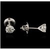 Image 2 : 14KT White Gold 0.67ctw Diamond Stud Earrings