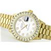 Image 1 : Rolex President 18KT Gold 2.50ctw Diamond DateJust Ladies Watch