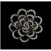 Image 1 : 18KT Black Gold 1.44ctw Diamond Ring