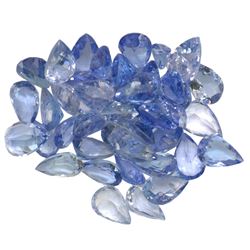 15.63ctw Pear Mixed Tanzanite Parcel