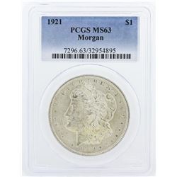 1921 PCGS MS63 Morgan Silver Dollar