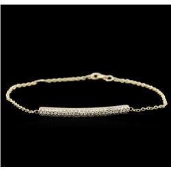 0.55ctw Diamond Bracelet - 14KT Yellow Gold